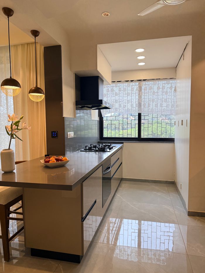 Elegant kitchen design featuring contemporary fixtures and abundant natural light.